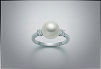 Anello Miluna Donna Le Perle in Oro bianco Perla 10.0 Ct PLI1621A-15 - PLI1621A-15